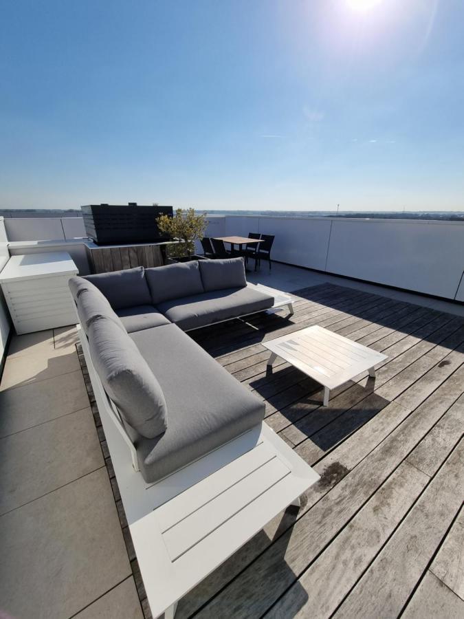 Penthouse Windkracht 10 Aan Het Strand Van Кадзанд-Бад Экстерьер фото