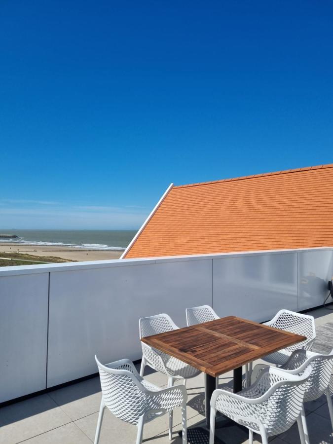 Penthouse Windkracht 10 Aan Het Strand Van Кадзанд-Бад Экстерьер фото